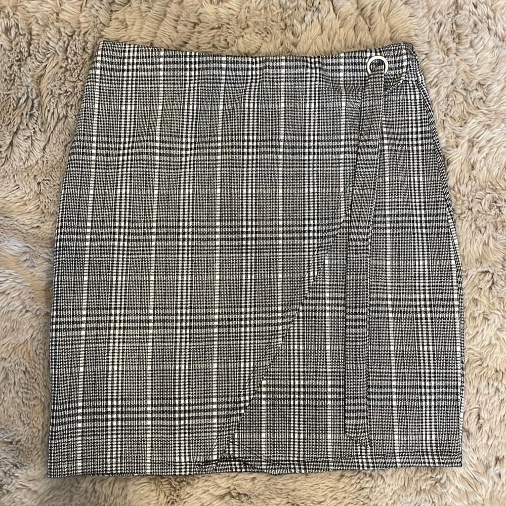 High waisted Plaid Skirt